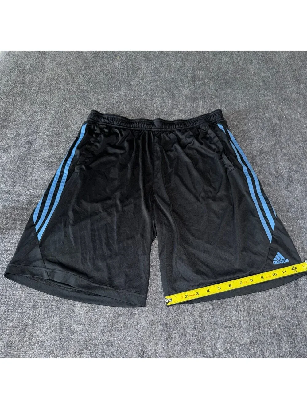 Adidas Blue Stripe Baggy Athletic Shorts Mens LG Vtg y2k 90s Rare